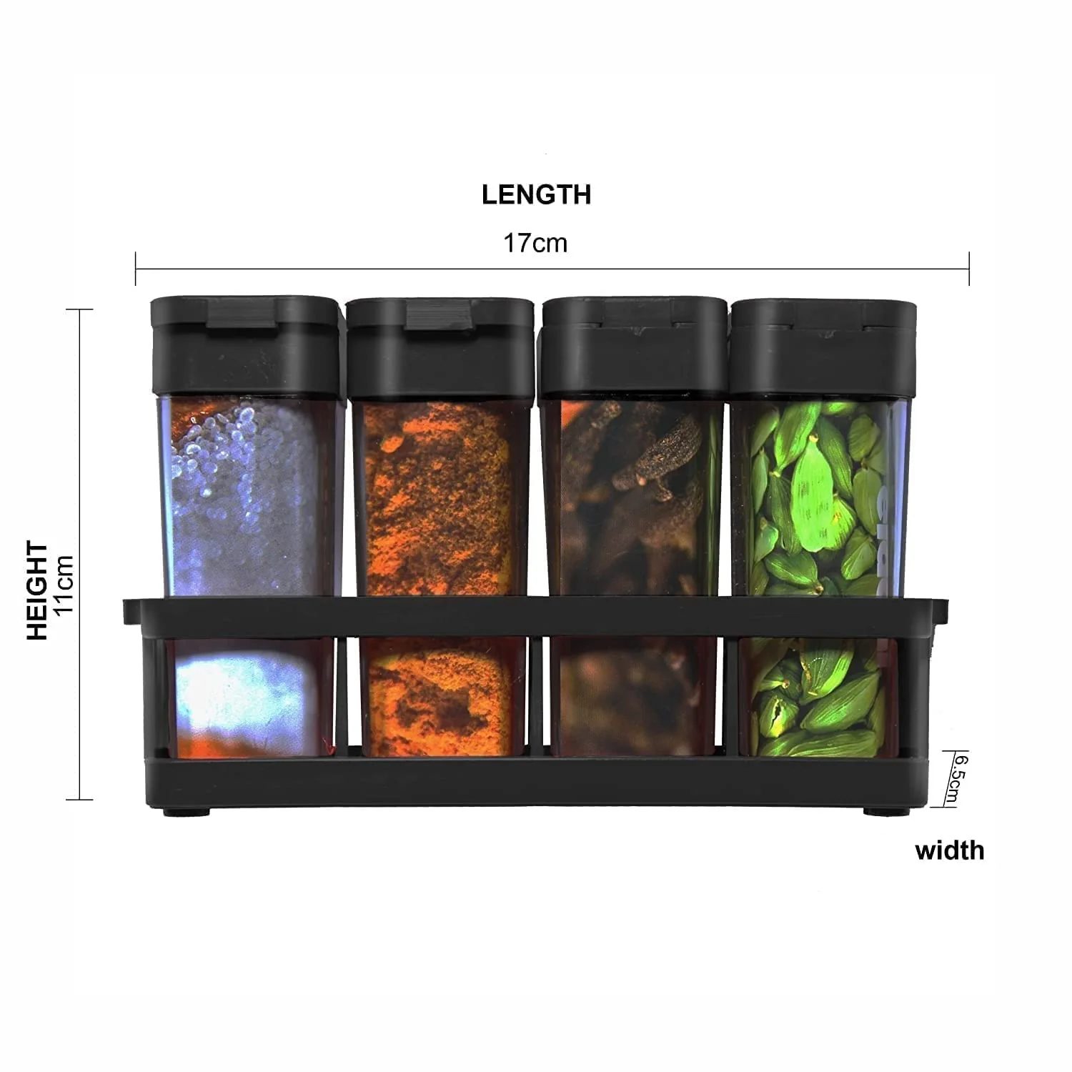 8 Pcs Airtight Masala Box- With organizer - Image 3