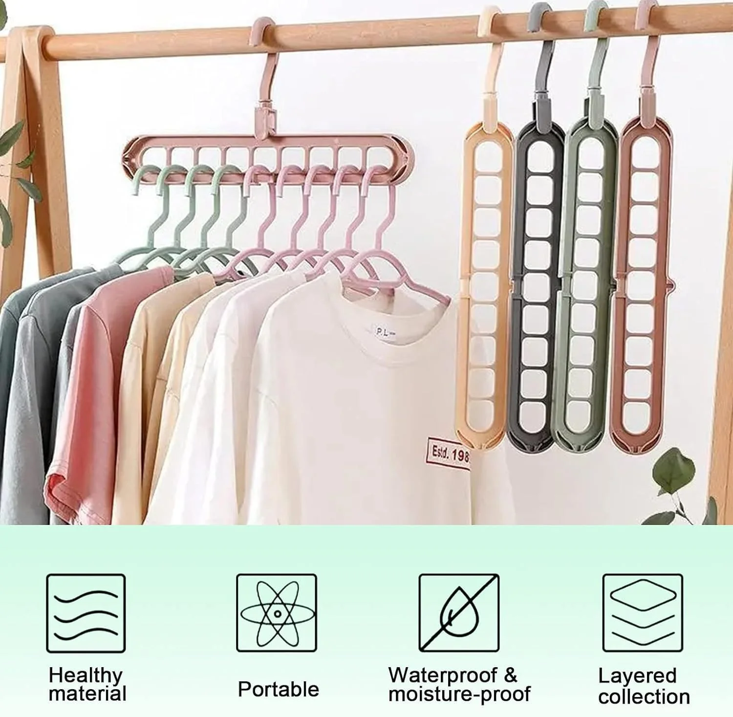 9 in 1 Space Saving Hanger- .f - Image 2