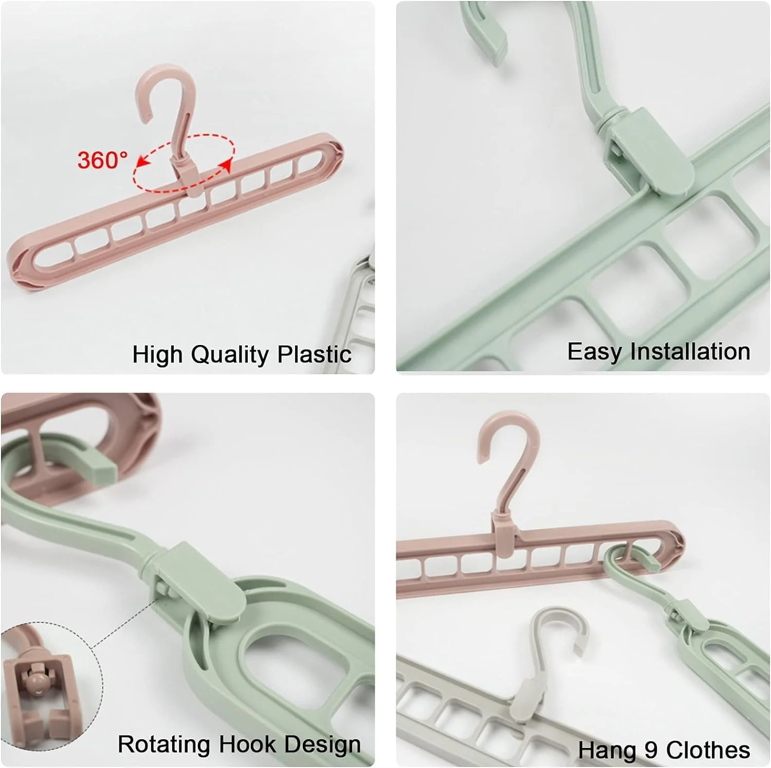 9 in 1 Space Saving Hanger- .f - Image 9