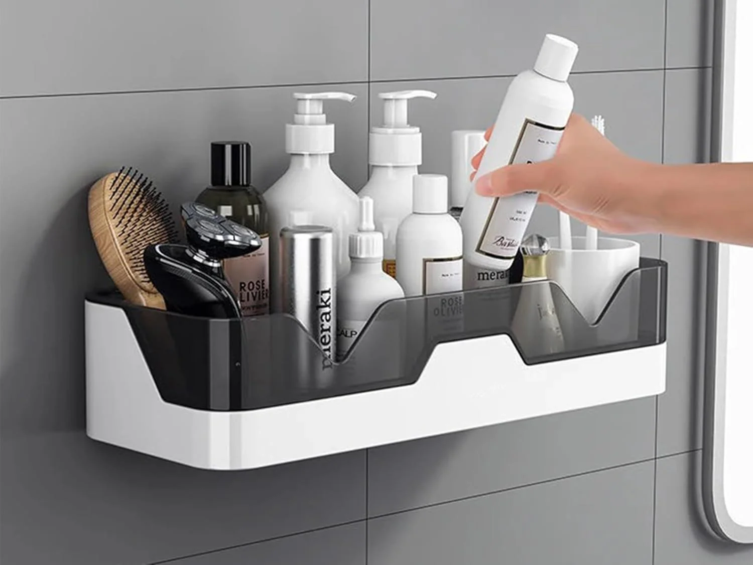 Bathroom & Kitchen adhesive organiser Shelf -(Pack of 2): f - Image 6