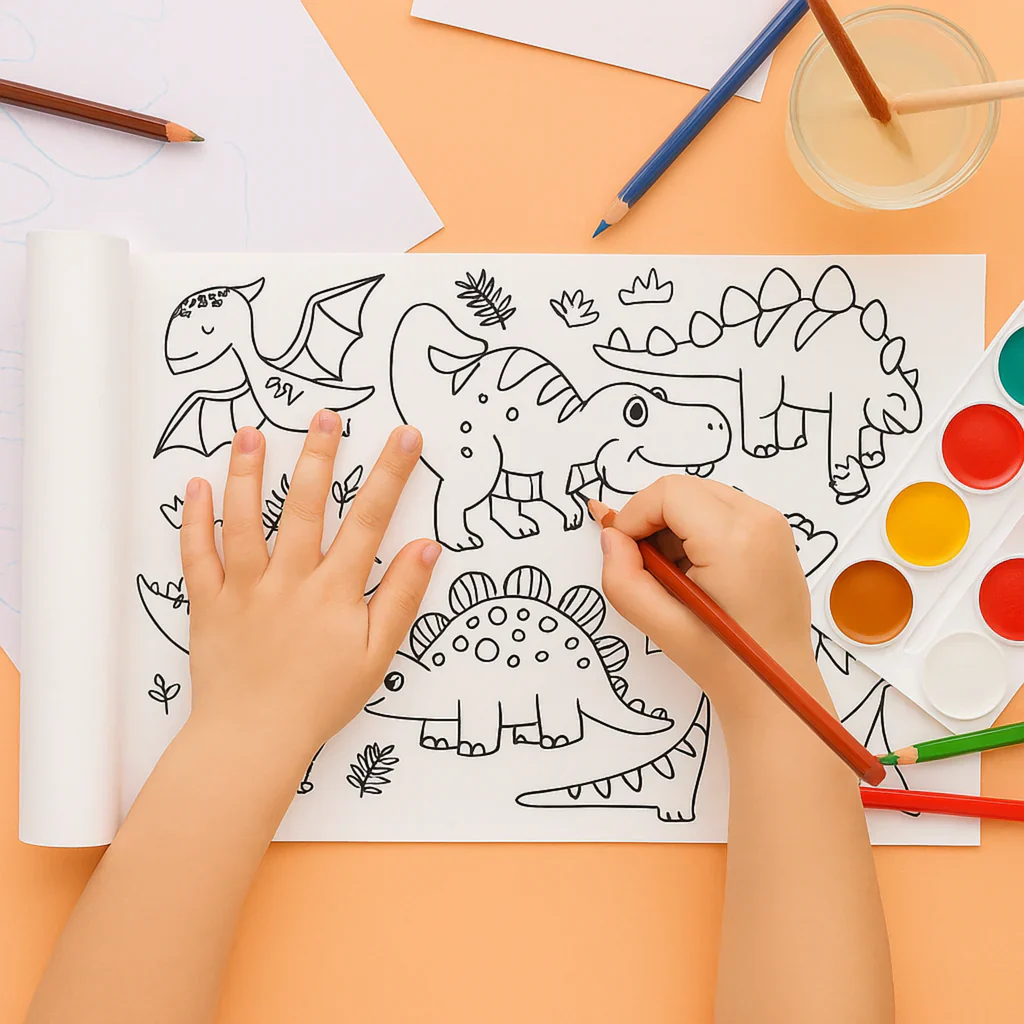 Drawing Roll for Kids- Sticker 300x30 cm-g. - Image 6