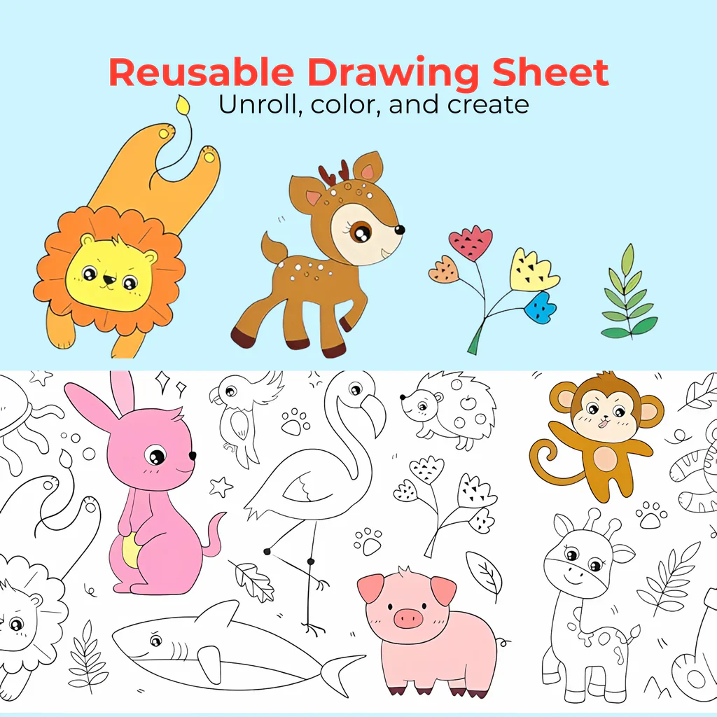 Drawing Roll for Kids- Sticker 300x30 cm-g. - Image 7