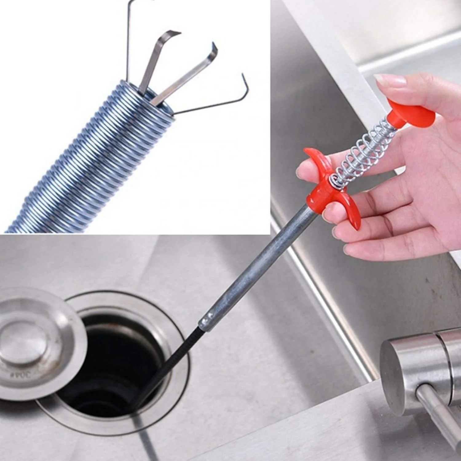 FlexiClean Sink Clean Steel Pipe- 360 degree movement- .g