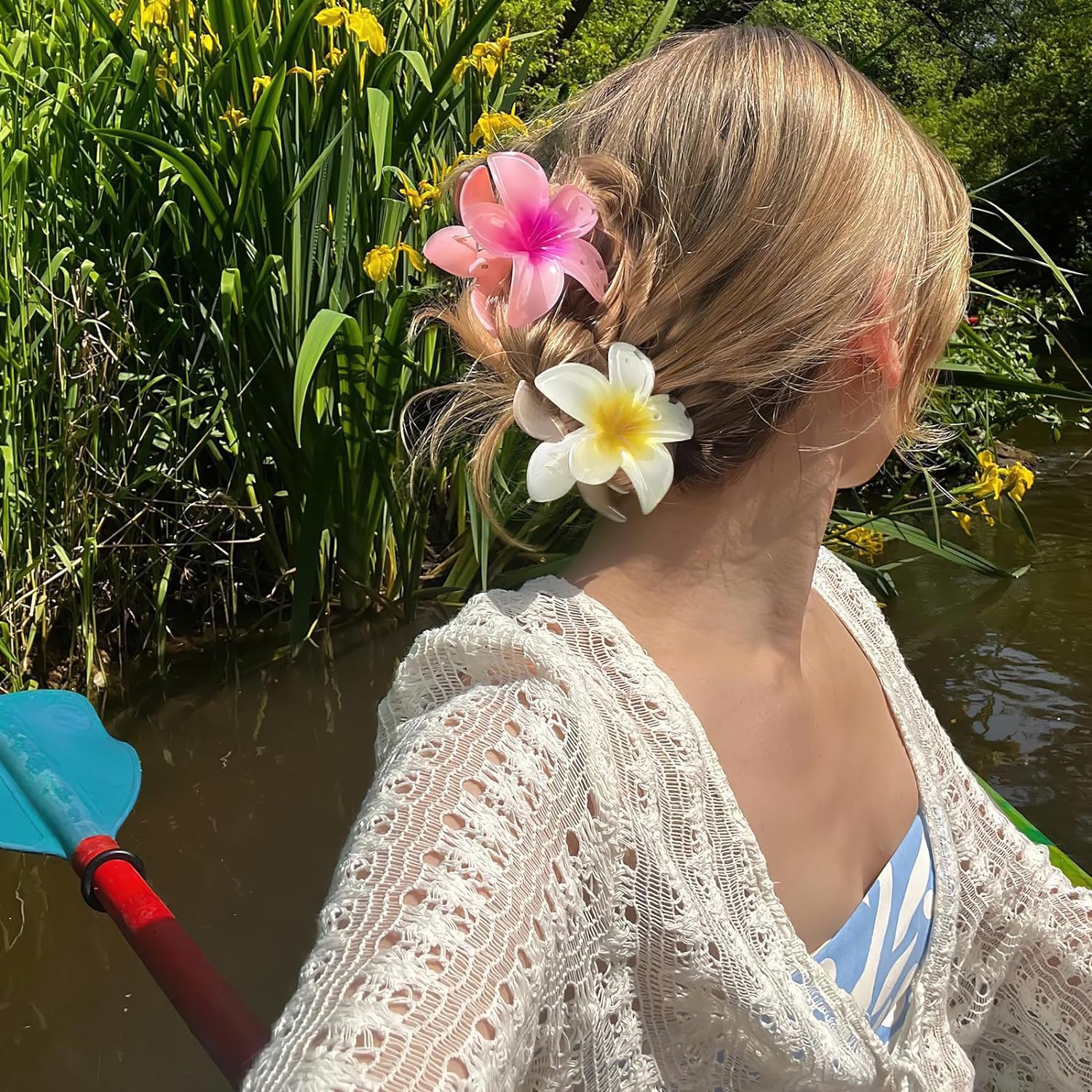 Flower Shape Hair Clips 🌸- Pack of 12 - Image 3