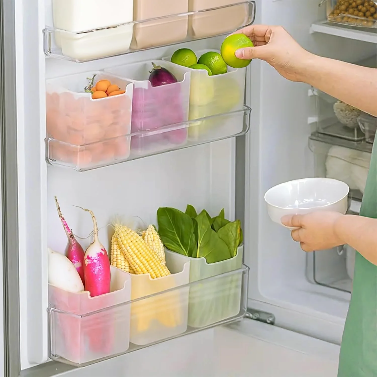 Fridge and Home Organiser containers (Pack of 6) ,f - Image 2
