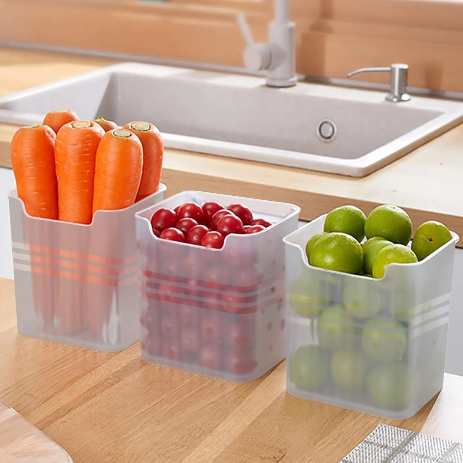 Fridge and Home Organiser containers (Pack of 6) ,f - Image 4