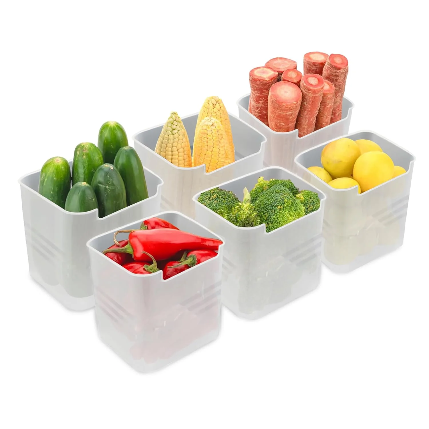 Fridge and Home Organiser containers (Pack of 6) ,f - Image 5