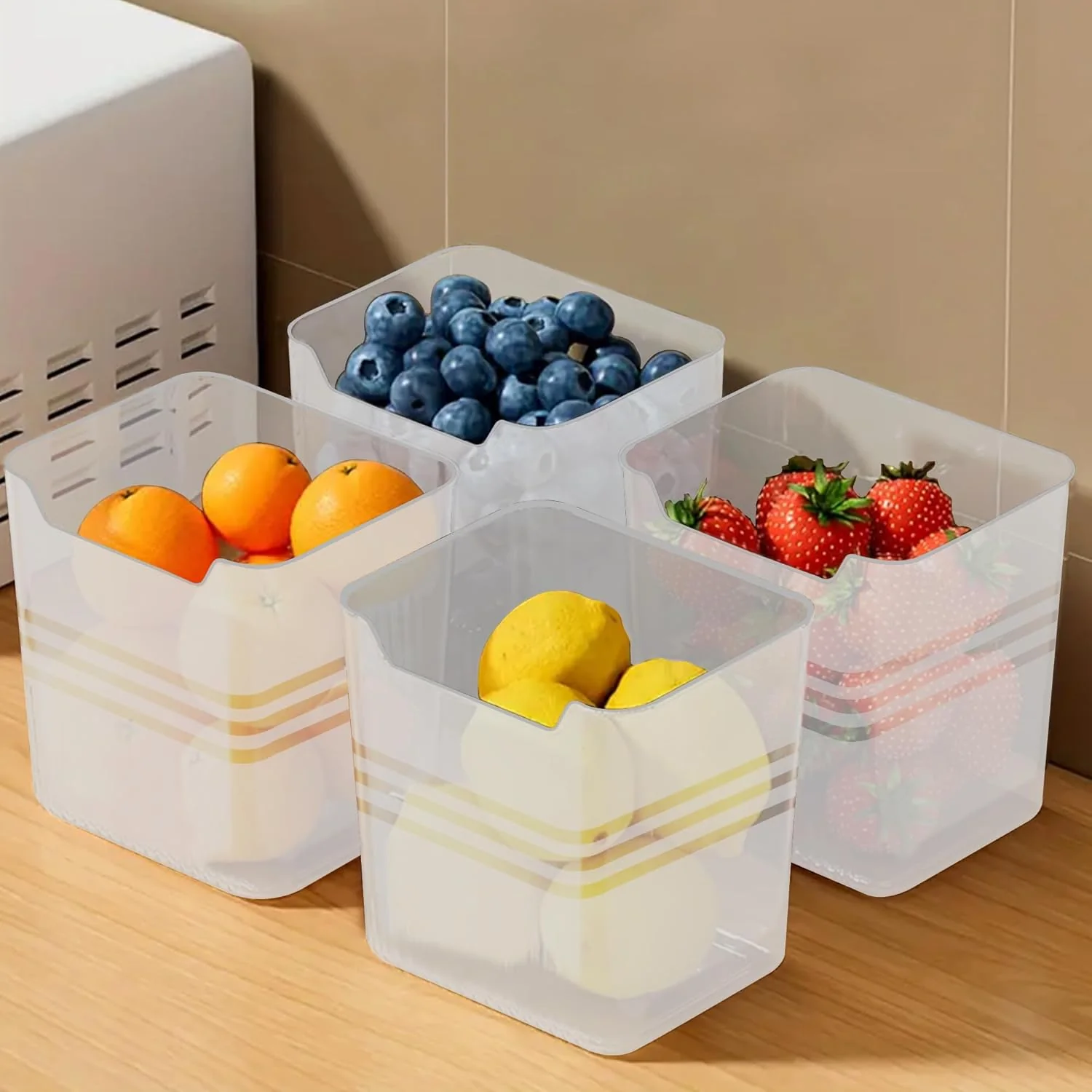 Fridge and Home Organiser containers (Pack of 6) ,f - Image 6