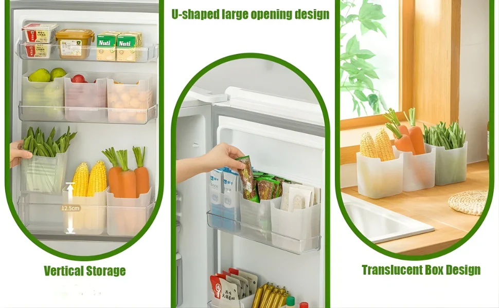 Fridge and Home Organiser containers (Pack of 6) ,f - Image 9