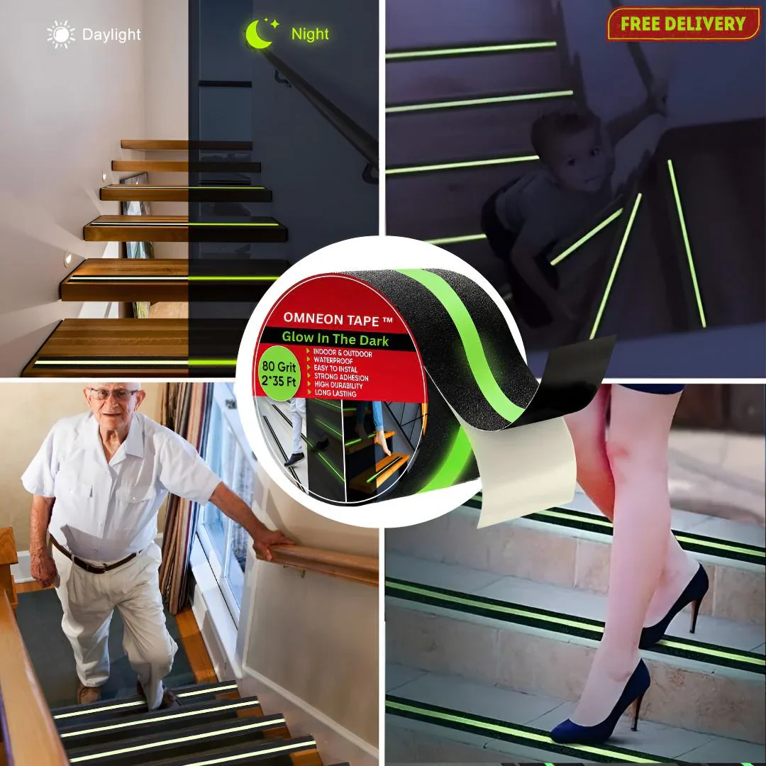 Anti Slip Tape Roll- Stops Slips on stairs, bathroom, anywhere (5 meter).-g
