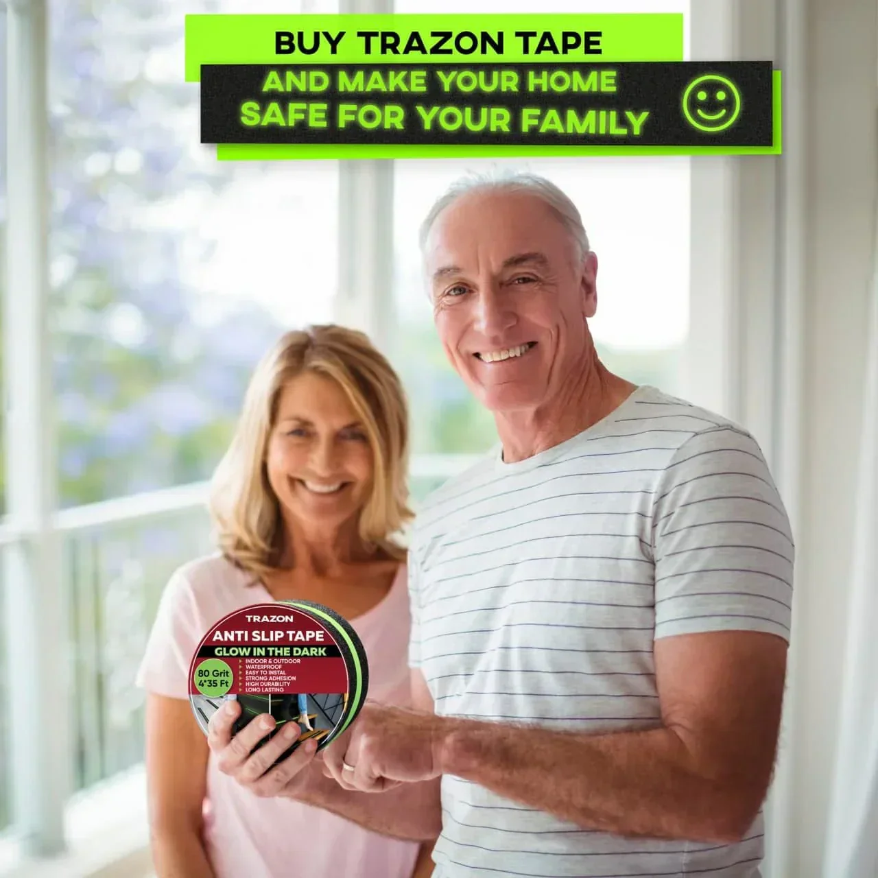 Anti Slip Tape Roll- Stops Slips on stairs, bathroom, anywhere (5 meter).-g - Image 3