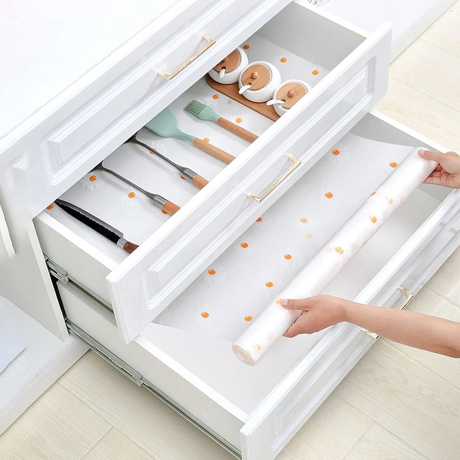 GripSafe Waterproof Drawer & Cabinet Shelf Liner (45 × 125 cm); g - Image 10