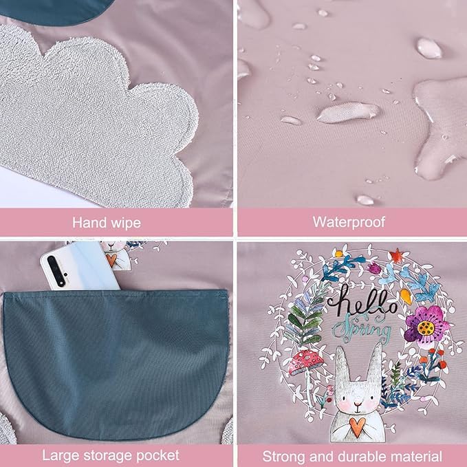 Hand-Wiping Waterproof Kitchen Apron with Big Front Pocket - Buy 1 get 1 Free .G - Image 7