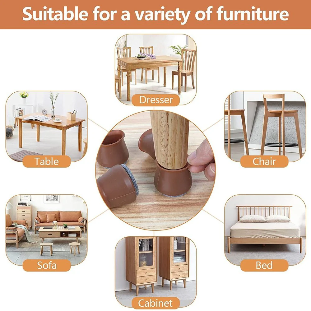 Furniture Leg Caps- Easy movement & No more floor scratches.g - Image 8