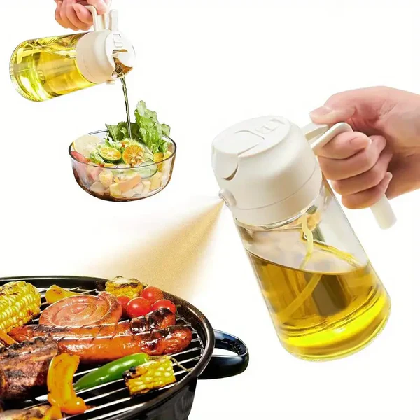 Multipurpose Oil Sprayer and Dispenser Glass Jug with lock system (500 ML). - Image 5