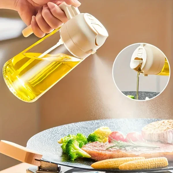 Multipurpose Oil Sprayer and Dispenser Glass Jug with lock system (500 ML). - Image 6