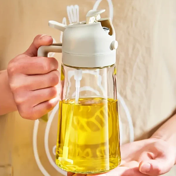 Multipurpose Oil Sprayer and Dispenser Glass Jug with lock system (500 ML). - Image 8