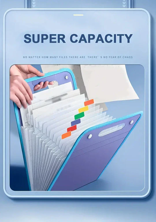 Portable 13 Layer File Folder Bag - Image 4