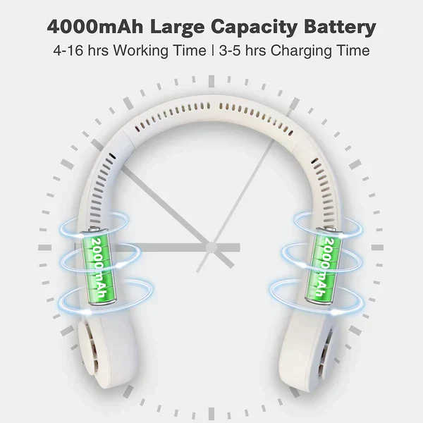 AirFlow Wearable Fan- Rechargeable - Image 8