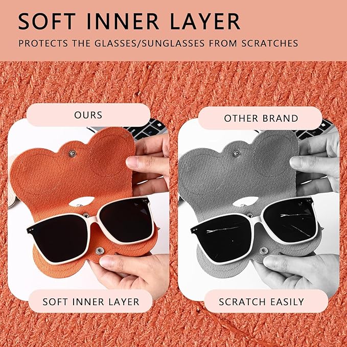 Portable Sunglasses & Eyeglasses Case Pouch – Soft Protective Cover - Image 7