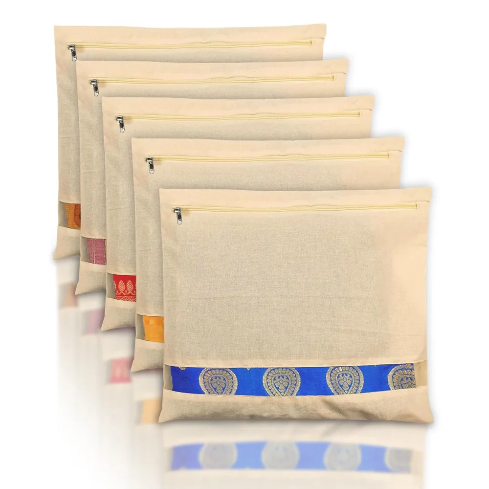Premium Cotton Saree Covers with ZIP Lock-.f - Image 2
