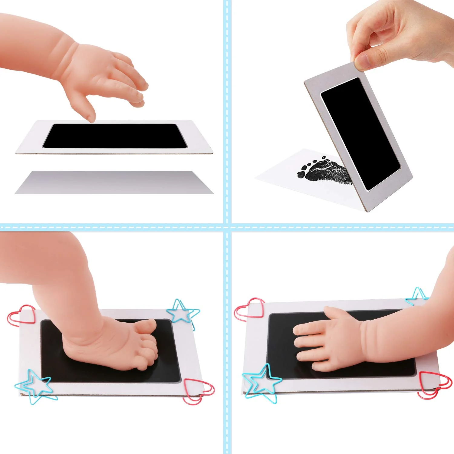 Press & Print Baby Imprint Kit- Safe Non Toxic & Mess free - Image 6