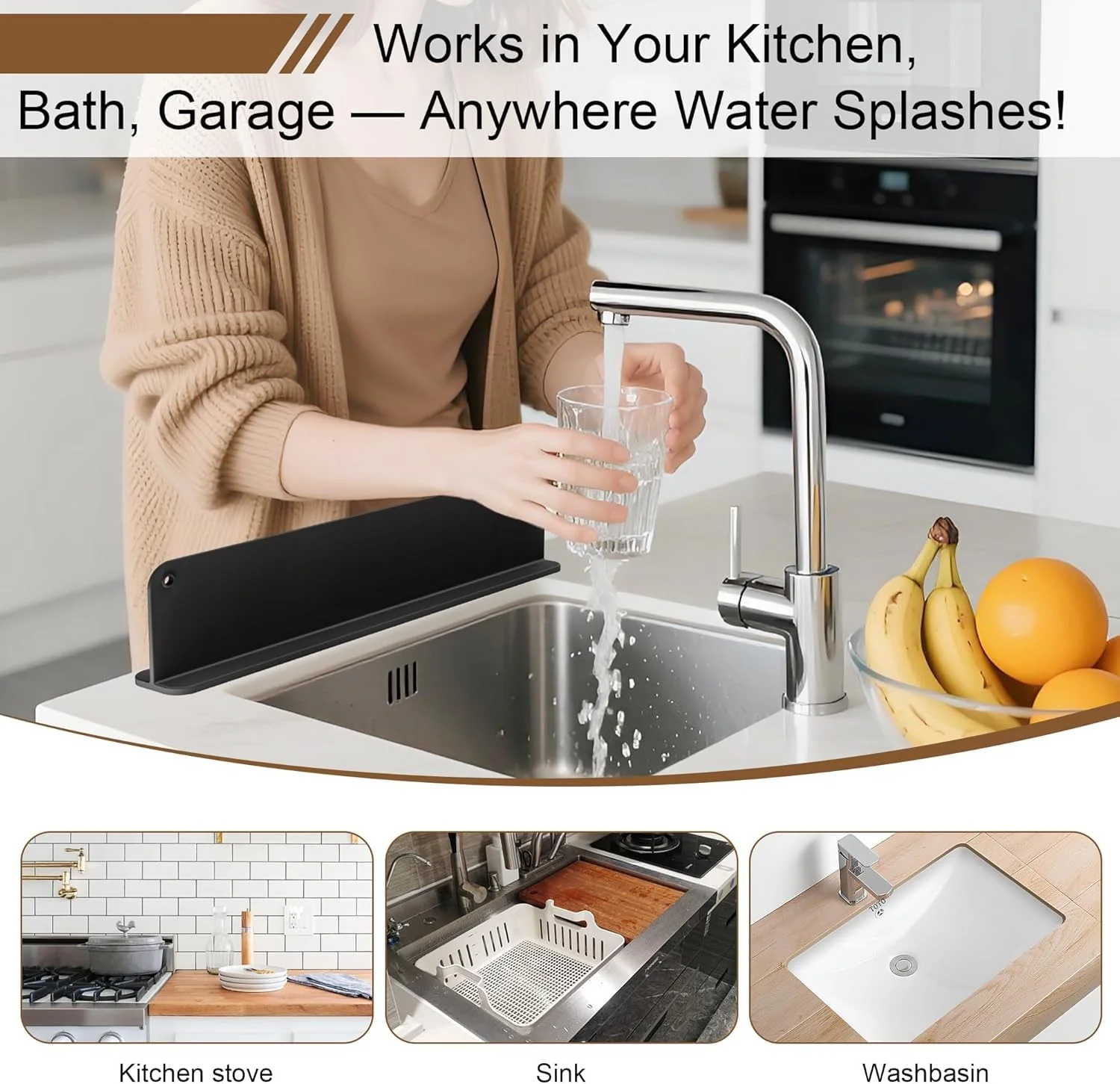 Silicone Anti Splash Guard – Keep Your Sink Area Clean & Dry-.g - Image 5