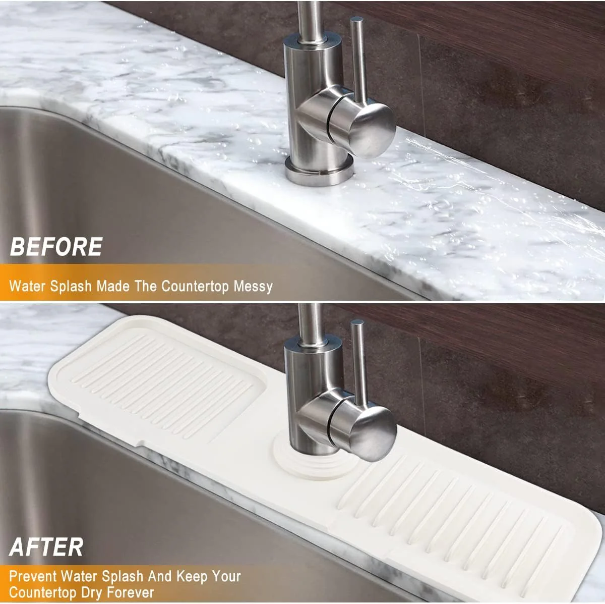 Silicone faucet Mat- No more Wet Sink Area- .g - Image 5
