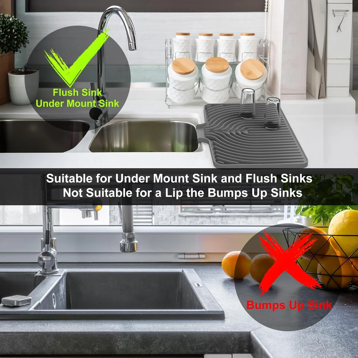 Silicone Kitchen Dish Drain Mat (40 × 30 cm)- g - Image 11