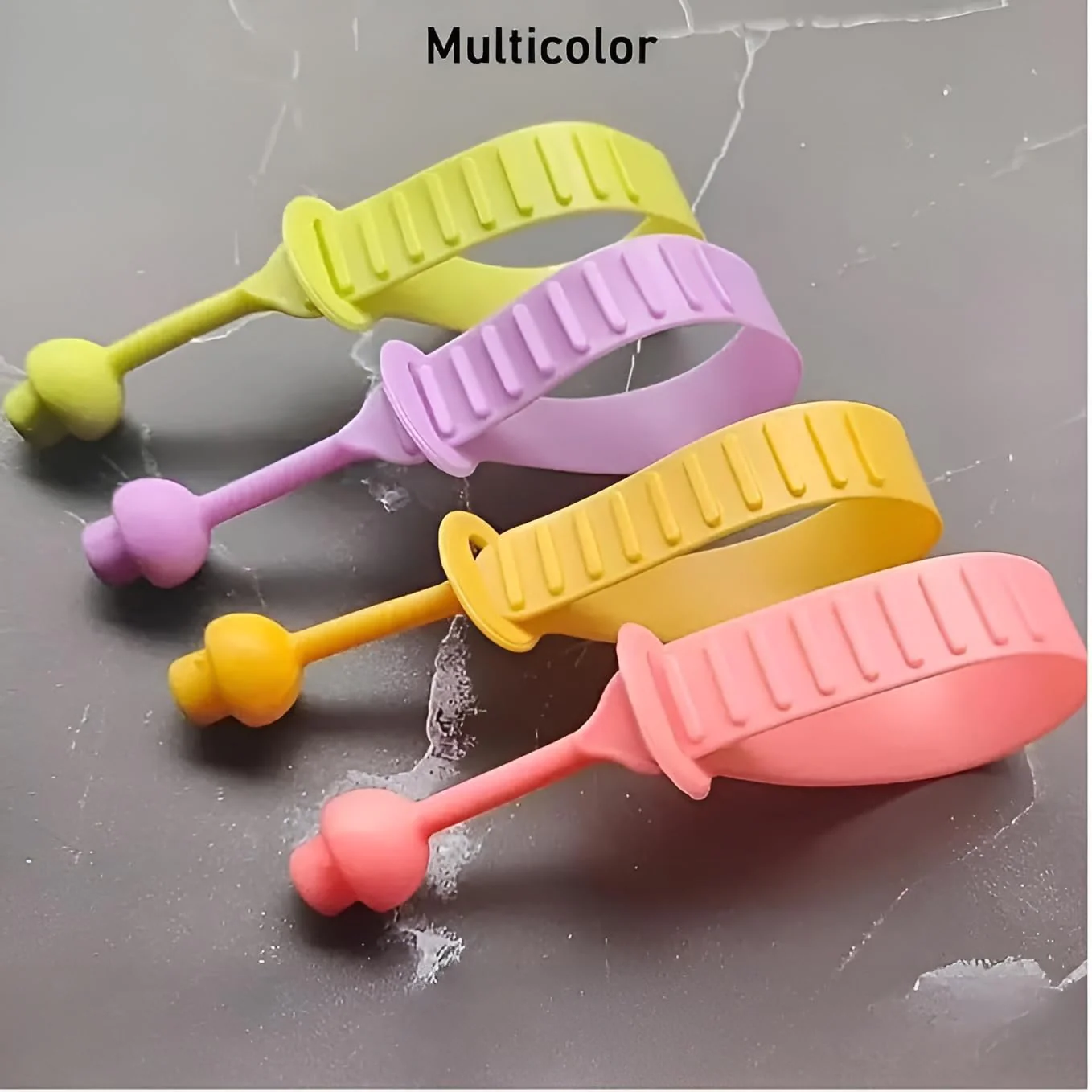 Silicone Toilet Seat Lifter Handle (Pack of 4) – Self-Adhesive Hygienic Toilet Cover Clip; f - Image 3