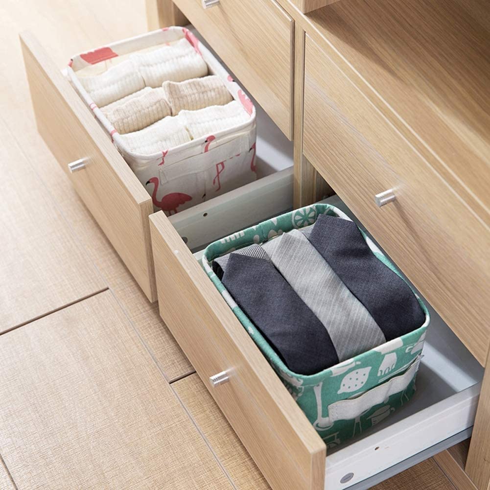 Small Foldable Canvas Storage Basket (Pack of 4) ,g - Image 9