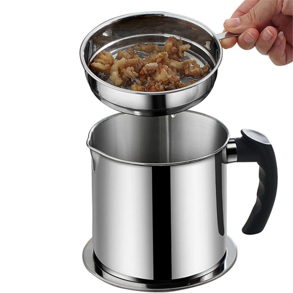 Stainless Steel Oil Filter Jar- Premium and Long Lasting.g - Image 2