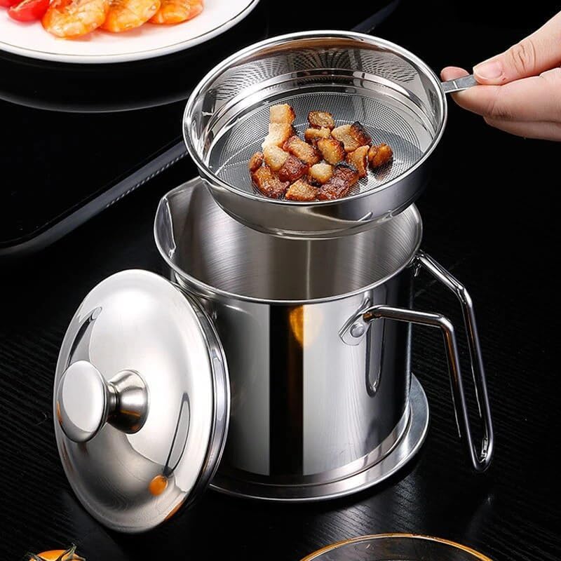 Stainless Steel Oil Filter Jar- Premium and Long Lasting.g - Image 4