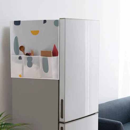 WaterProof and DustProof Refrigerator Cover (with 6 pockets): g - Image 3