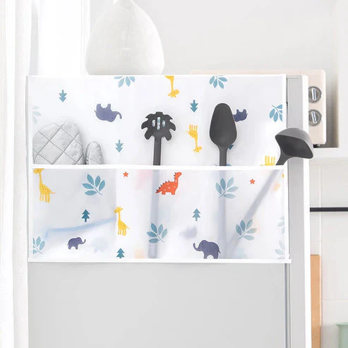 WaterProof and DustProof Refrigerator Cover (with 6 pockets): g - Image 5